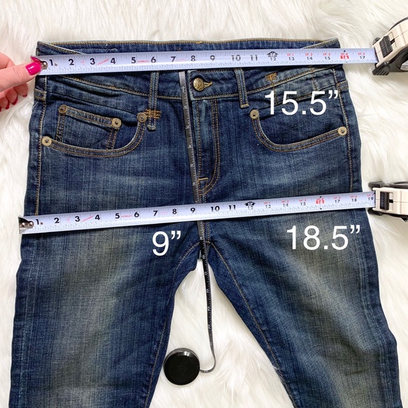 SOLD-R13 {Barney’s} Boy Fit Vintage Wash Skinny - Picture 7 of 8